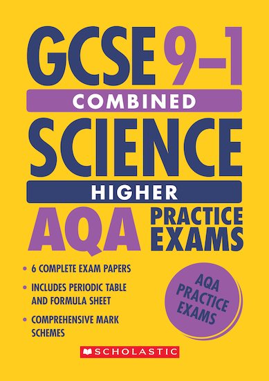 GCSE Grades 9-1: Higher Combined Science AQA Practice Exams (6 papers) x 30