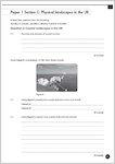 GCSE Grades 9-1: Geography AQA Exam Practice Book: sample question paper (1 page)