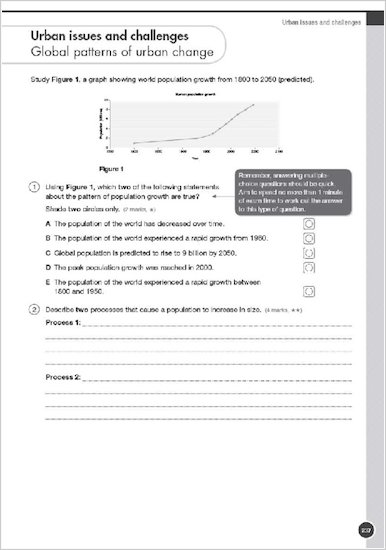 GCSE Grades 9-1: Geography AQA Revision and Exam Practice Book: sample start of section