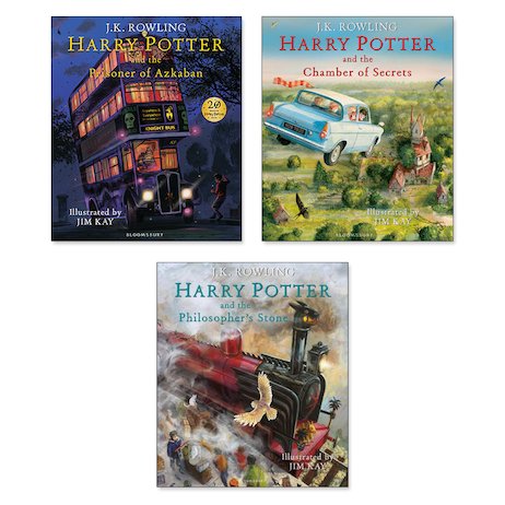 harry potter illustrated books 4 7 box set