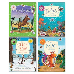 Julia Donaldson and Axel Scheffler Sticker Activity Pack x 4