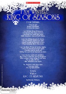 ‘King of Seasons’ winter-themed poem