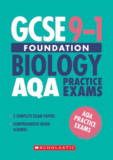 GCSE Grades 9-1: Foundation Biology AQA Practice Exams (2 papers) x 10