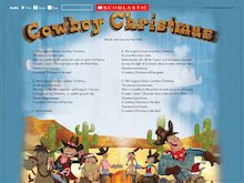 Cowboy Christmas audio poster