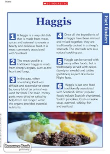 Burns Night – Haggis fact sheet