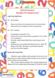 Quick Practice – Number Formation Fun