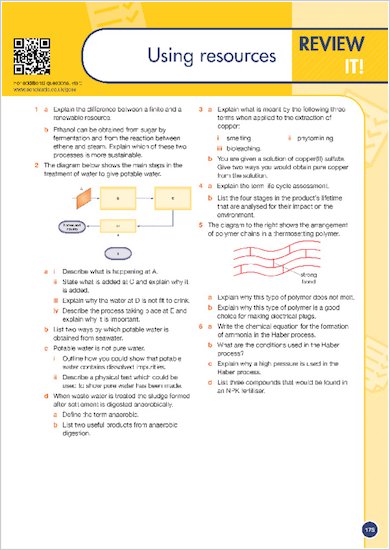 GCSE Grades 9-1: Chemistry All Boards Revision Guide and Exam Practice Book sample review of chapter