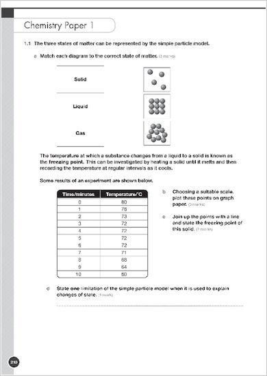 GCSE Grades 9-1: Combined Sciences Exam Practice Book for All Boards example question paper