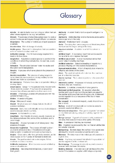 GCSE Grades 9-1: Combined Sciences Revision Guide for All Boards glossary