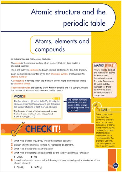 GCSE Grades 9-1: Combined Sciences Revision Guide for AQA example start of a chapter