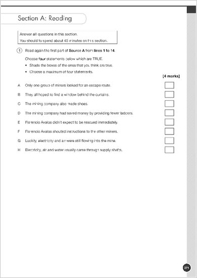 GCSE Grades 9-1: English Language and Literature Revision and Exam Practice Book for AQA example question paper