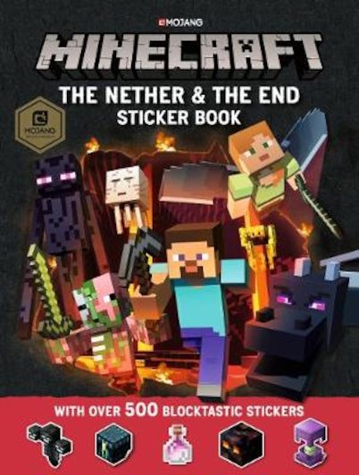 Minecraft The Nether And The End Sticker Book Scholastic Shop - roblox ultimate avatar sticker book official roblox book