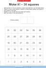 Make it!  – maths challenge– 36 squares