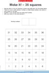 Make it!  - maths challenge– 36 squares (1 page)