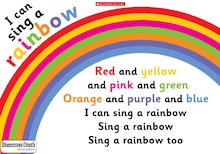 I can sing a rainbow – poster