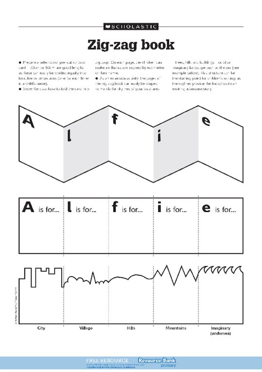 Zigzag book Scholastic Shop