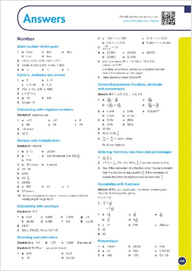 GCSE Grades 9-1: Maths Foundation Revision Guide for All Boards answers