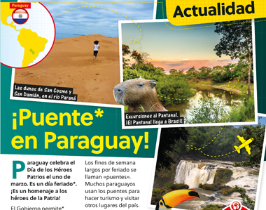 PARAGUAY MENU ISSUE MARCH 2018