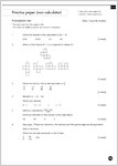 GCSE Grades 9-1: Maths Foundation Exam Practice Book for AQA question paper (1 page)
