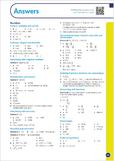 GCSE Grades 9-1: Maths Foundation Revision Guide for AQA answers