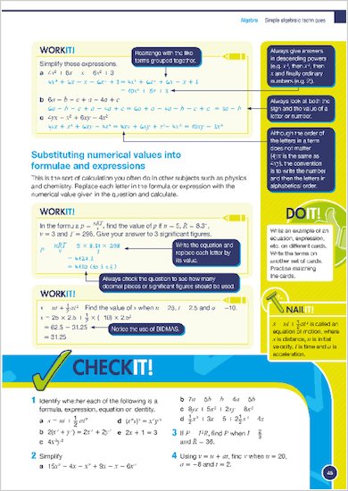 GCSE Grades 9-1: Maths Higher Revision Guide for All Boards Work it, Do it, Nail it, Check it examples