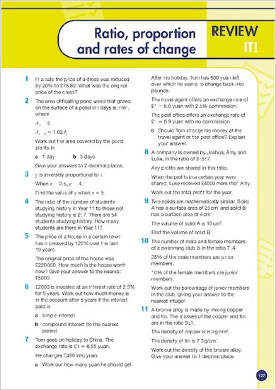 GCSE Grades 9-1: Maths Higher Revision Guide for All Boards review of topic