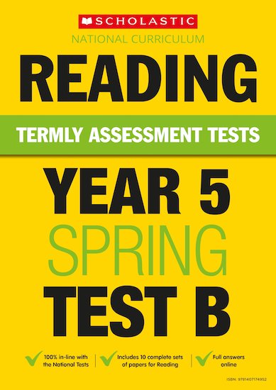 Termly Assessment Tests: Year 5 Reading Test B x 30