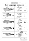 Sign language – numbers