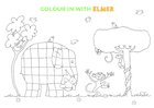 Elmer colouring sheet