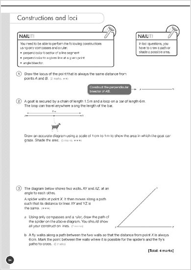 GCSE Grades 9-1: Maths Higher Exam Practice Book for AQA Nail it and Stretch it examples