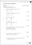 GCSE Grades 9-1: Maths Higher Exam Practice Book for AQA question paper (1 page)