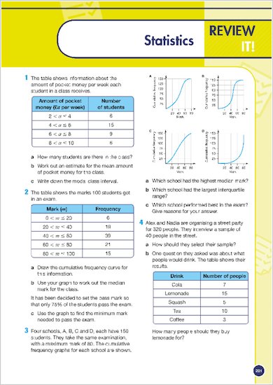 GCSE Grades 9-1: Maths Higher Revision Guide for AQA review of topic