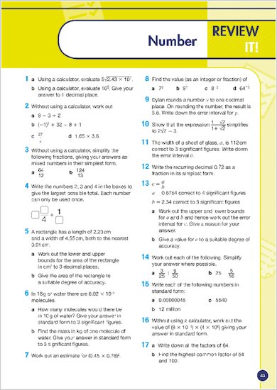 GCSE Grades 9-1: Maths Higher Revision Guide for Edexcel review of a topic