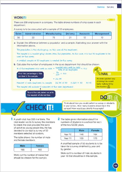 GCSE Grades 9-1: Maths Higher Revision Guide for Edexcel Work it, Do it, Nail and and Check it examples