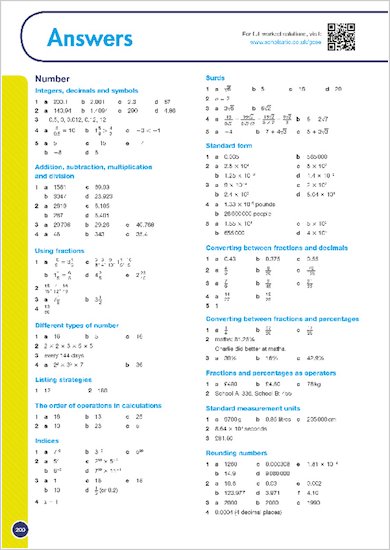 GCSE Grades 9-1: Maths Higher Revision Guide for Edexcel answers