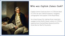 Captain James Cook ppt lesson plan