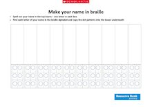 Make your name in braille