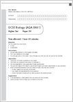 GCSE Grades 9-1 Practice Exams: GCSE Grades 9-1: Higher Biology AQA Practice Exams sample page (1 page)