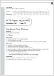 GCSE Grades 9-1 Practice Exams: GCSE Grades 9-1: Foundation Physics AQA Practice Exams sample page (1 page)