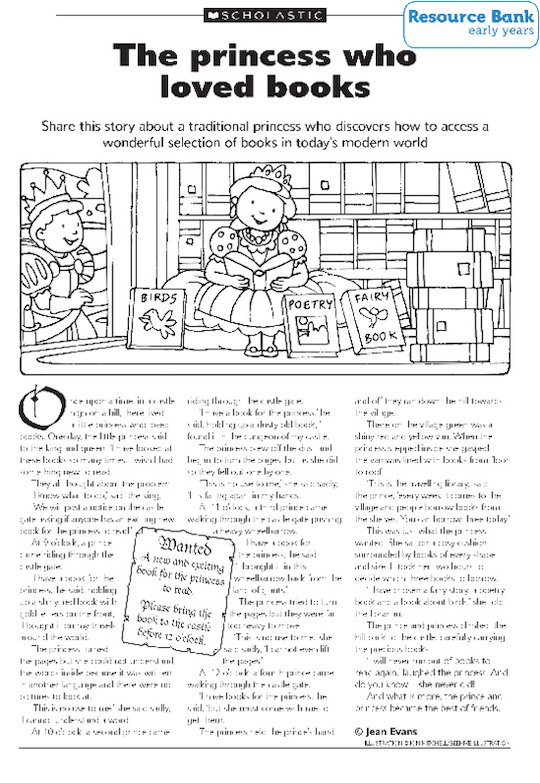 The princess who loved books