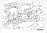 Dinosaur Firefighters Colouring Activity (1 page)