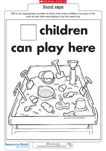 ‘Children can play here’ sign
