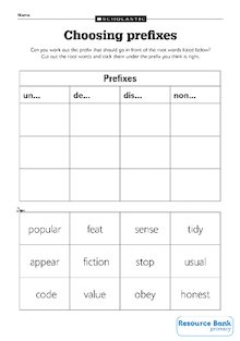 Choosing prefixes