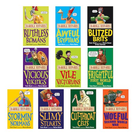 Horrible Histories Pack x 10 (Classic Editions)