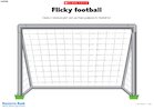 Flicky football goalposts in colour