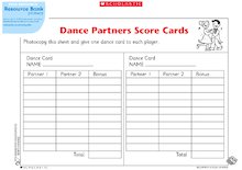 Dance Partners Score Cards