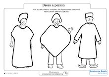 Dress a person