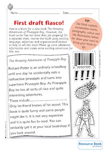 First draft fiasco! – using exciting language