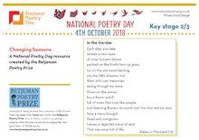 National Poetry Day – Changing Seasons