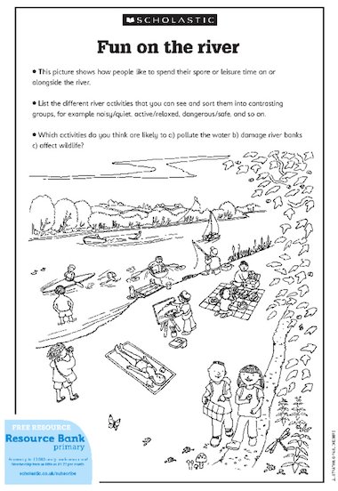 case study how does human activity affect rivers worksheet answers
